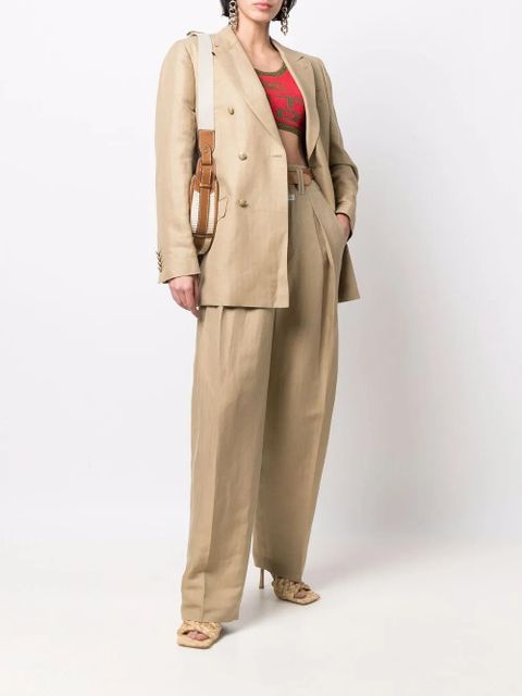 ETRO wide-leg tailored trousers - Brown - zdjęcie produktu nr 2