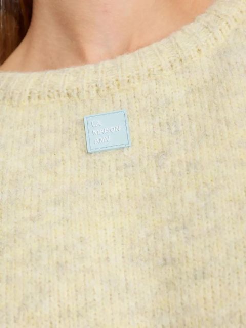 American Vintage East logo-patch sweater - Yellow