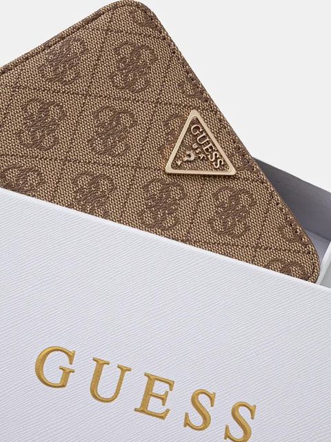 Guess portfel ERICA damski kolor beżowy SWSG95 10140