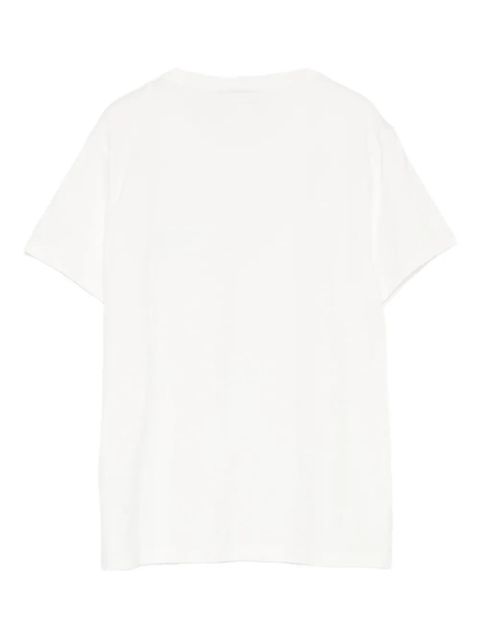 MC2 Saint Barth Emilie W embroidered-detail T-shirt - White - zdjęcie produktu nr 2