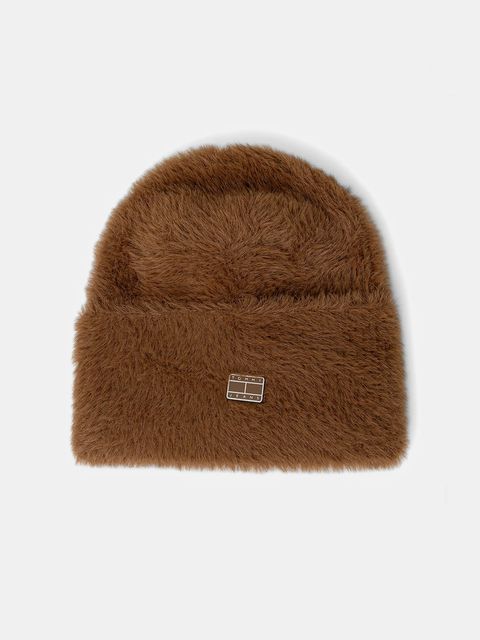 Tommy Jeans czapka kolor brązowy AW0AW17900 - zdjęcie produktu nr 1