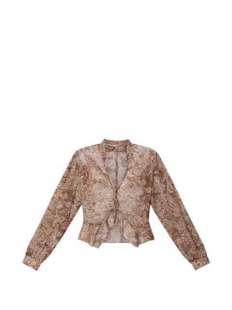 ISABEL MARANT Celeny floral-pattern blouse - Neutrals - zdjęcie produktu nr 1