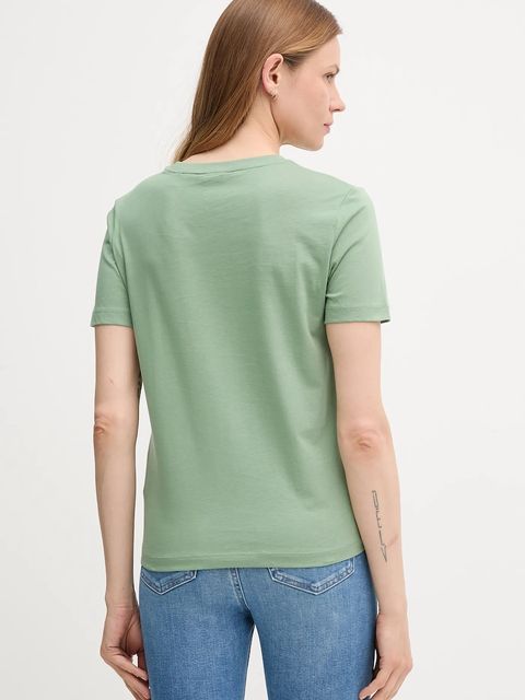 Gant t-shirt bawełniany damski kolor zielony 4200200