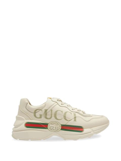 Gucci Rhyton logo sneakers - Neutrals - zdjęcie produktu nr 1