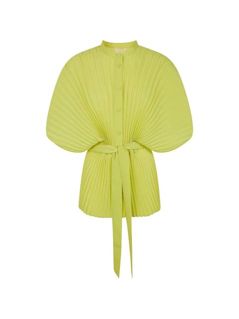 TWINSET pleated tie shirt - Yellow - zdjęcie produktu nr 1