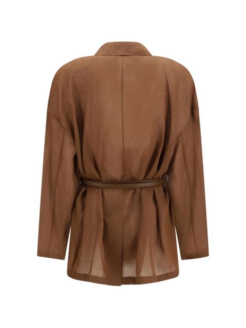 Max Mara belted jacket - Brown