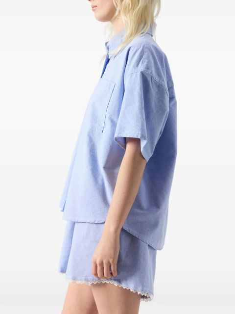 American Vintage short-sleeve Feoly shirt - Blue