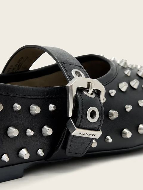 AllSaints baleriny skórzane Sabine Stud Shoe