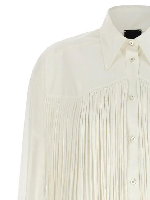 PINKO fringed buttoned mini dress - Neutrals