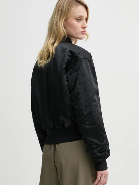 Filippa K kurtka bomber kolor czarny przejściowa 31568