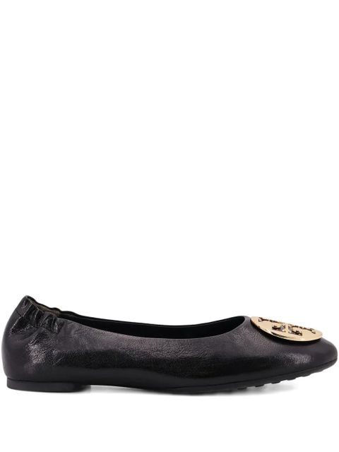 Tory Burch logo ballet flats - Black - zdjęcie produktu nr 1