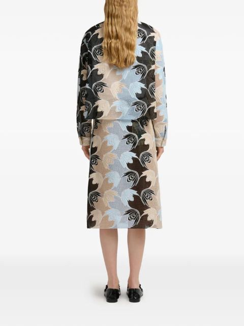 Marni embroidered broderie anglaise shirt - Black