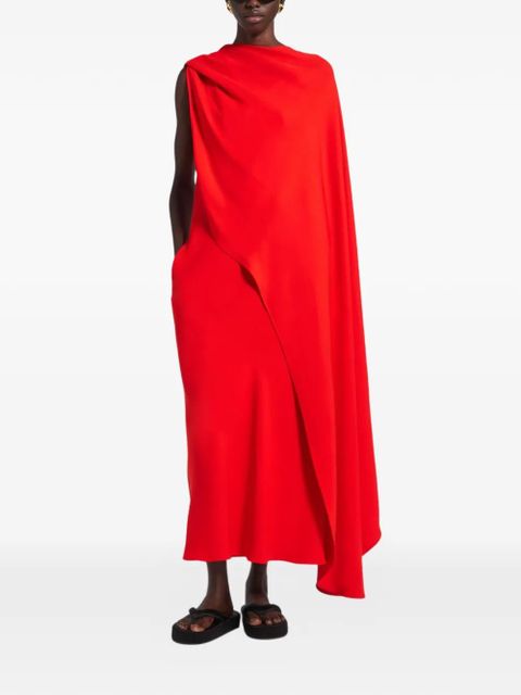 Balenciaga open back draped dress - Red - zdjęcie produktu nr 2