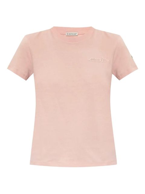 Moncler logo-patch T-shirt - Pink - zdjęcie produktu nr 1
