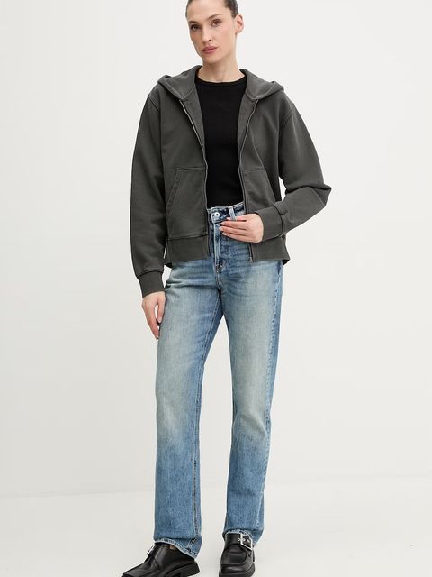 G-Star bluza bawełniana Washed hdd zip relaxed - zdjęcie produktu nr 1