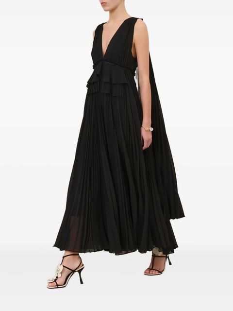 ZIMMERMANN Memento pleated gown - Black