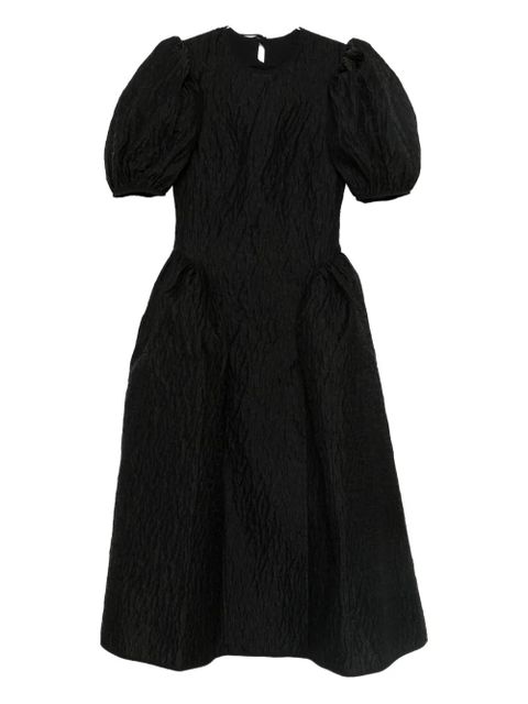 Cecilie Bahnsen puff-sleeve midi dress - Black - zdjęcie produktu nr 1