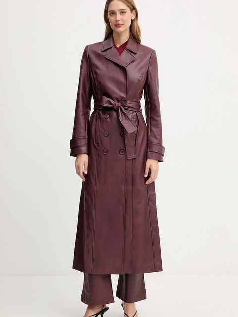 Bardot płaszcz kolor bordowy 59899JB4 - zdjęcie produktu nr 1