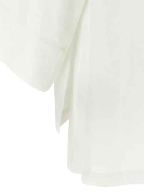 The Row Junia boat-neck blouse - White