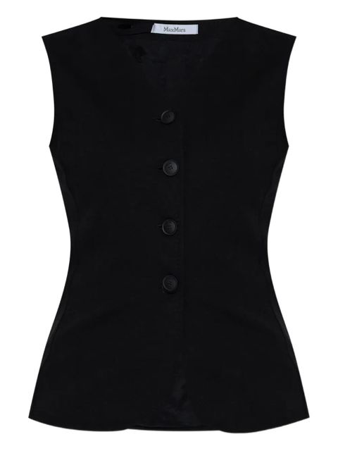 Max Mara structured vest - Black - zdjęcie produktu nr 1