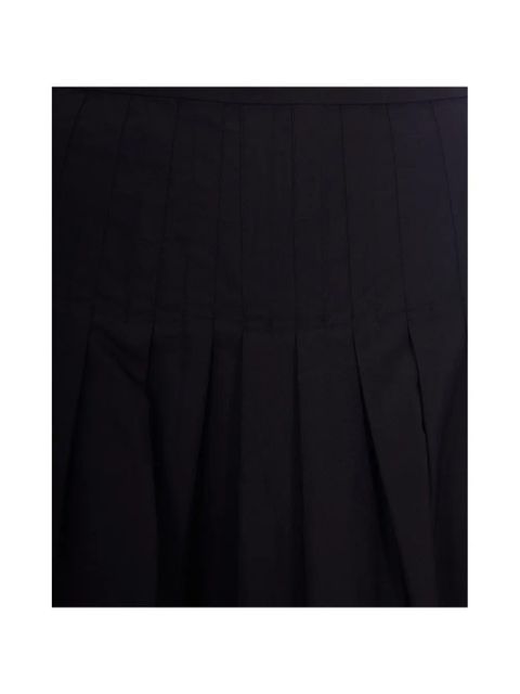 Max Mara pleated cotton skirt - Black
