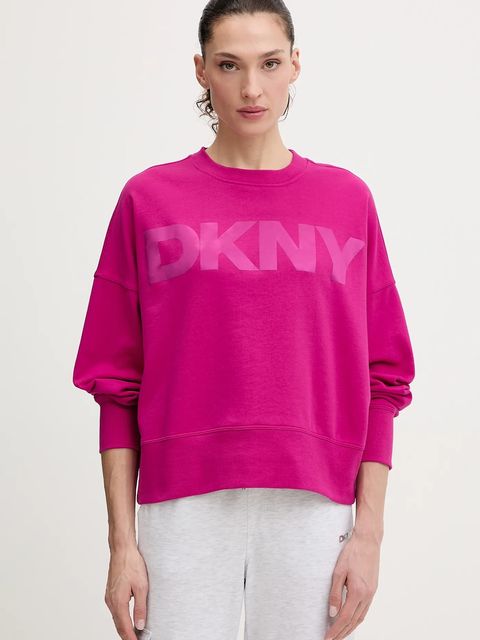 Dkny bluza damska kolor różowy z nadrukiem DP6T1561 - zdjęcie produktu nr 1