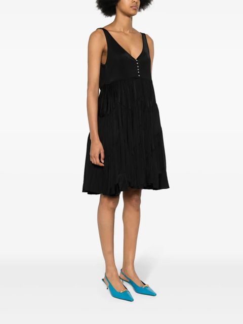 Lanvin sleeveless tiered dress - Black