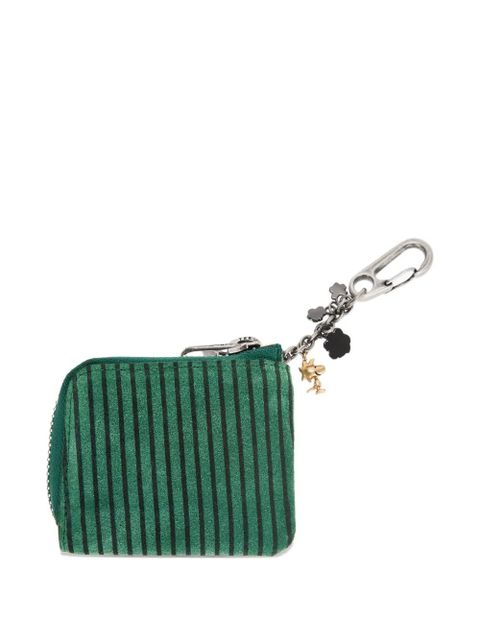 Marge Sherwood stripe-print heart-plaque coin purse - Green - zdjęcie produktu nr 2