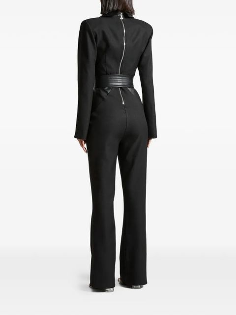 Manière De Voir tailored belted jumpsuit - Black