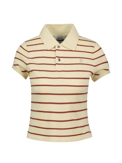 Rabanne striped short-sleeve polo shirt - Neutrals - zdjęcie produktu nr 1