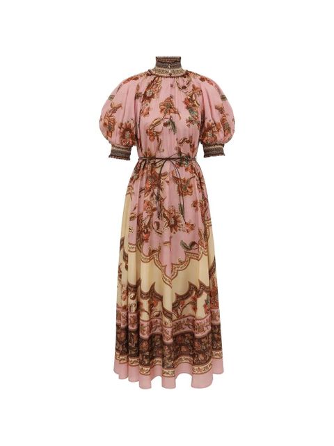 ZIMMERMANN Aster Billow floral-print dress - Pink - zdjęcie produktu nr 1