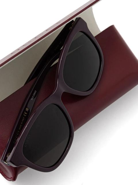 Gucci Eyewear logo-detail sunglasses - Purple - zdjęcie produktu nr 2