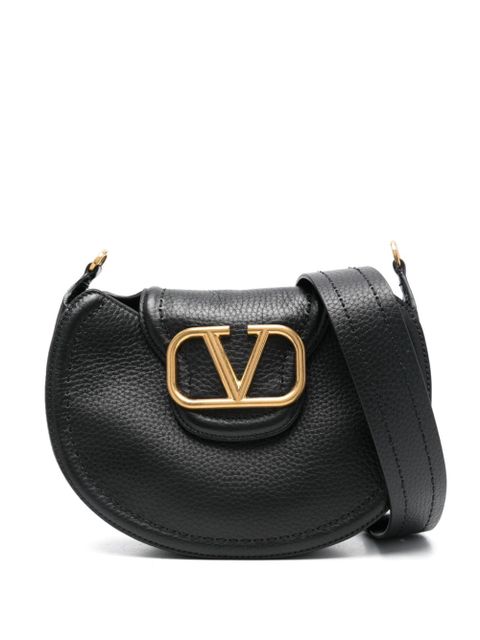 Valentino Garavani VLogo Signature-plaque shoulder bag - Black - zdjęcie produktu nr 1
