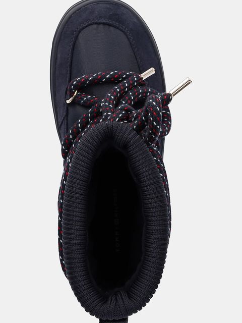 Tommy Hilfiger śniegowce TOMMYTECH RWB SNOWBOOT WARM kolor granatowy FW0FW09163
