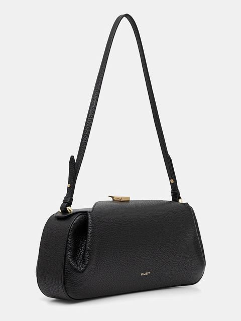 Yuzefi torebka skórzana OYSTER kolor czarny YUZCO-HB-OYC-L034 - zdjęcie produktu nr 2