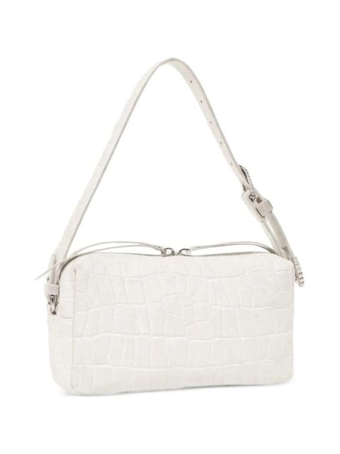 PINKO embossed silver detail shoulder bag - White - zdjęcie produktu nr 2