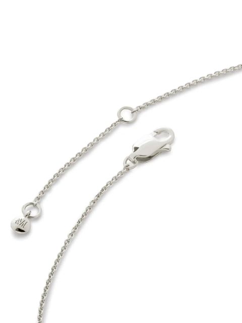 Monica Vinader diamond solitaire necklace - Silver