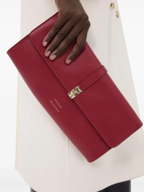 LouLou de Saison Elmer leather clutch - Red - zdjęcie produktu nr 2