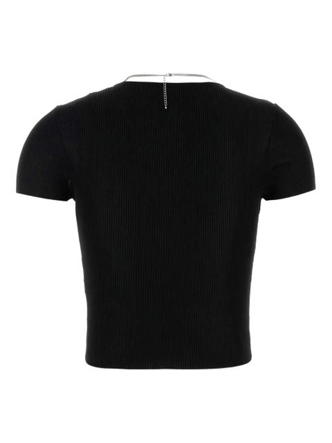 Alexander Wang chain-embellished ribbed top - Black - zdjęcie produktu nr 2