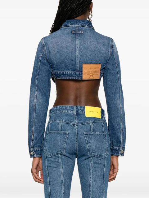 Jean Paul Gaultier Conical cropped jacket - Blue