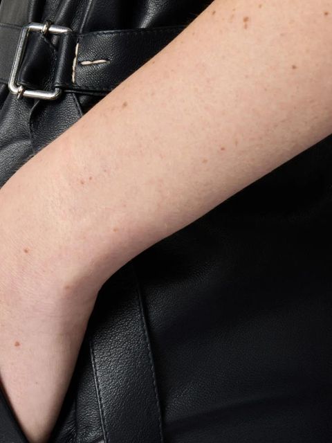 Tod's leather midi dress - Black