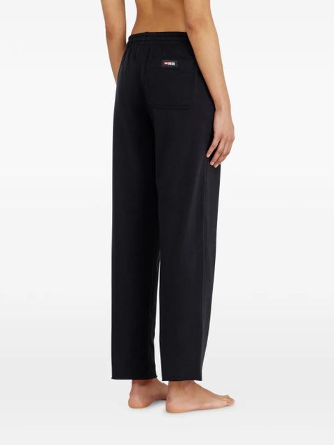 Diesel Peached drawstring cotton track pants - Black