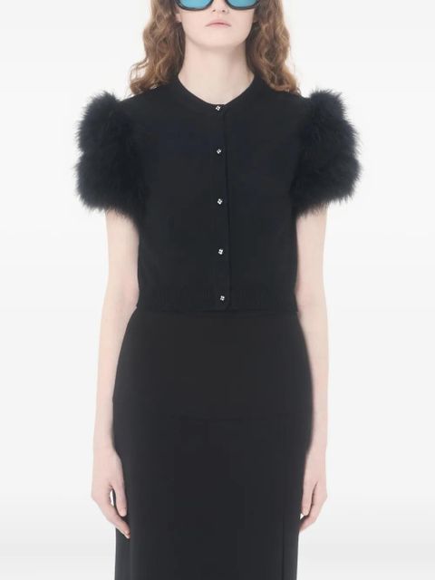 Valentino Garavani contrast-trim cardigan - Black