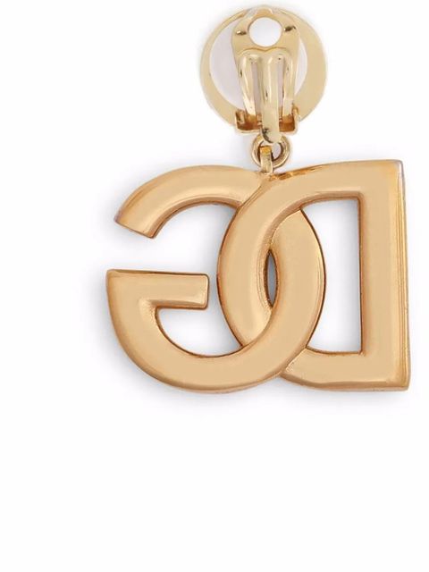 Dolce & Gabbana DG-logo clip-on earrings - Gold
