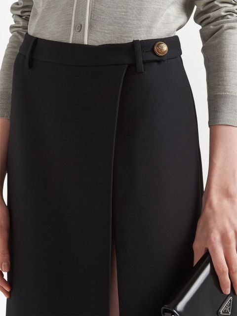 Prada tricotine midi skirt - Black