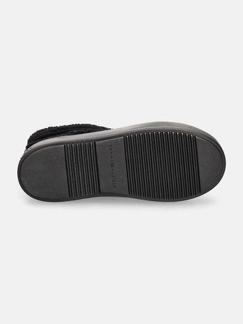 Tommy Hilfiger śniegowce LACE-UP FAUX SHEARLING SNOWBOOT kolor czarny FW0FW08252