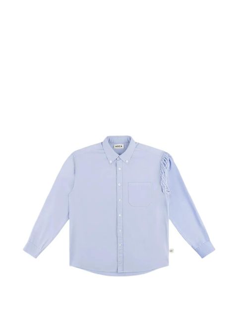 AREA deconstructed frayed-edge shirt - Blue - zdjęcie produktu nr 1