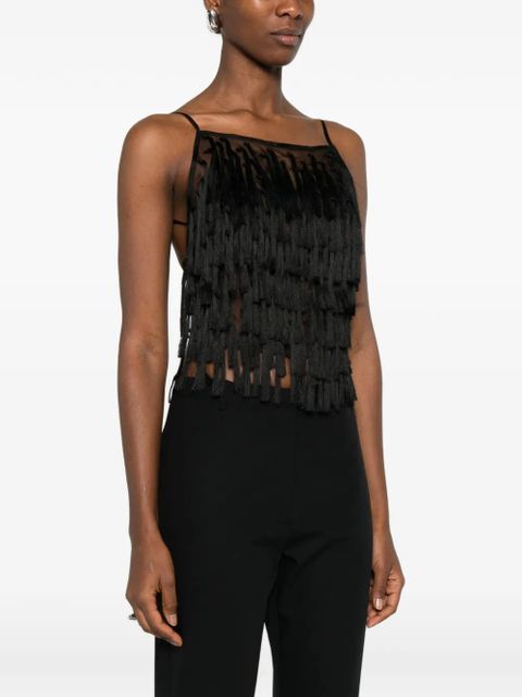 St. Agni tie-up top - Black