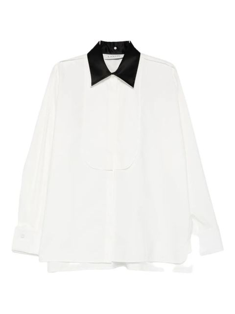 Lanvin contrasting-collar shirt - White