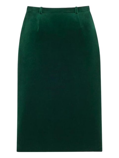 Saint Laurent velvet midi skirt - Green - zdjęcie produktu nr 2